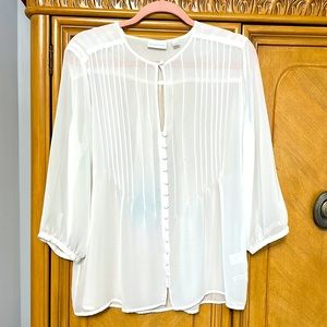 Womens White Blouse size L